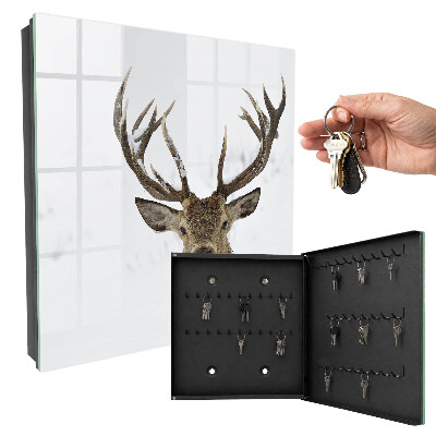 Key storage box Winter deer