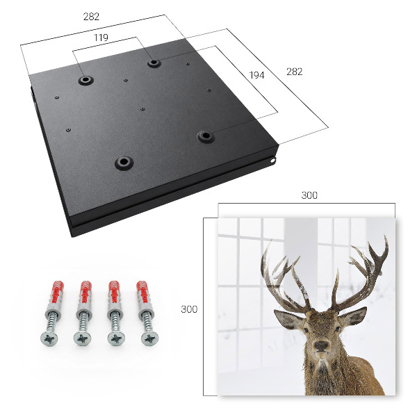 Key storage box Winter deer