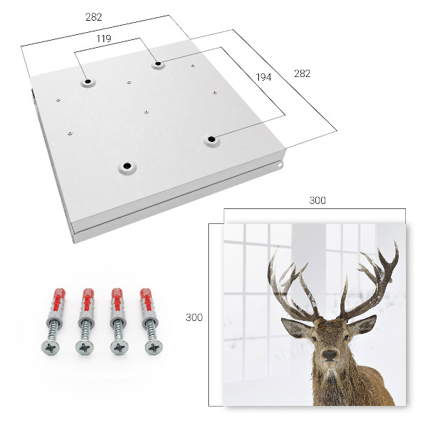 Key storage box Winter deer