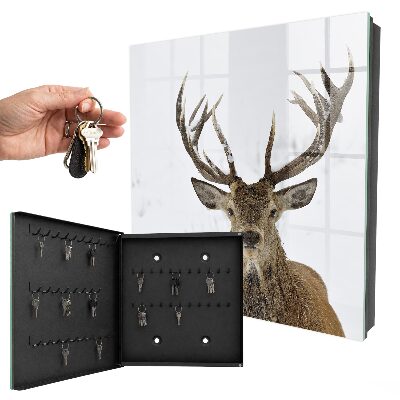 Key storage box Winter deer