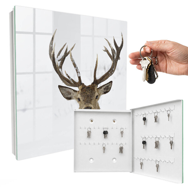 Key storage box Winter deer