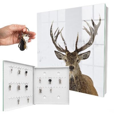 Key storage box Winter deer