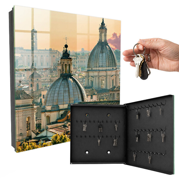 Key cabinet for wall Urban landscape