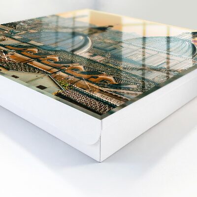 Key cabinet for wall Urban landscape