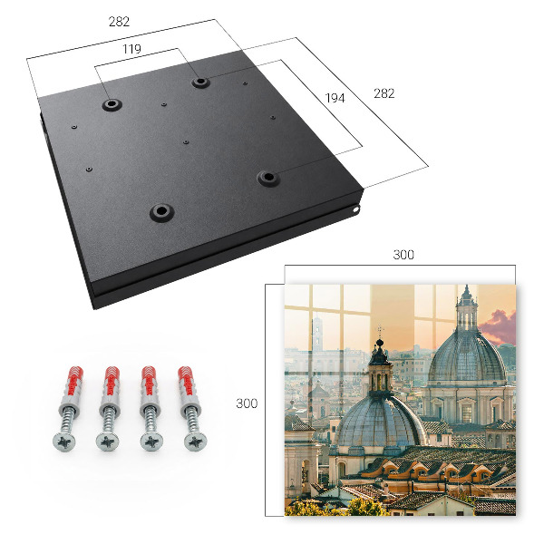 Key cabinet for wall Urban landscape