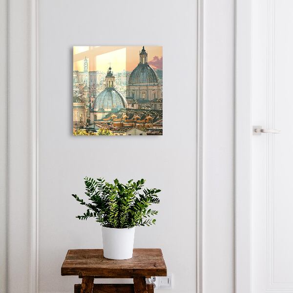Key cabinet for wall Urban landscape