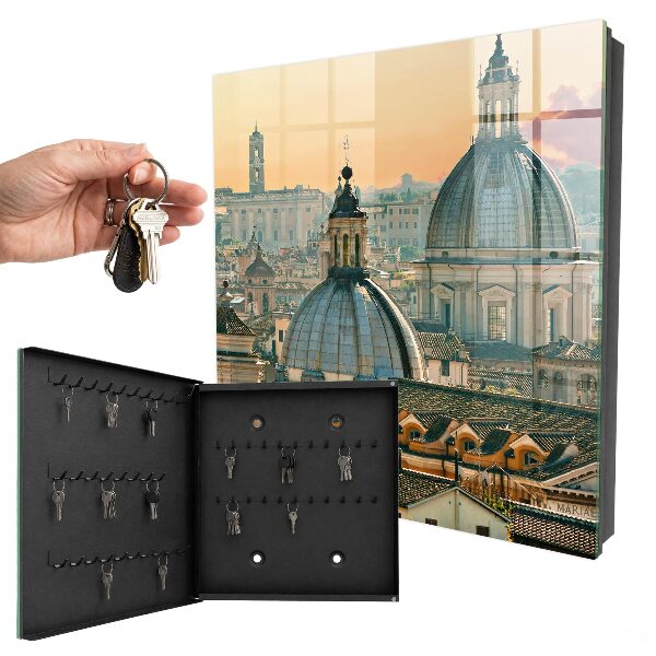 Key cabinet for wall Urban landscape