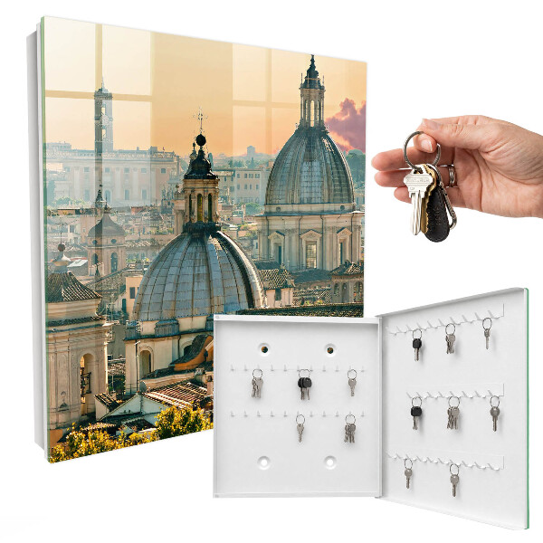 Key cabinet for wall Urban landscape