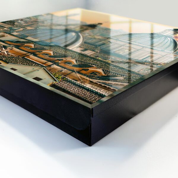 Key cabinet for wall Urban landscape