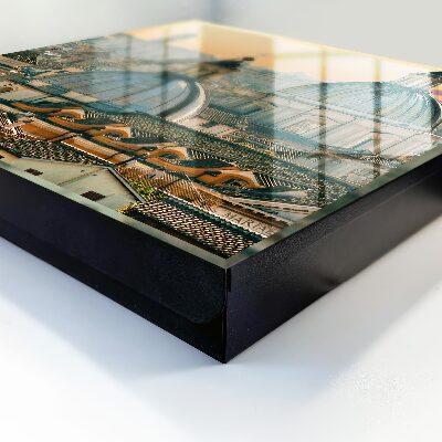 Key cabinet for wall Urban landscape