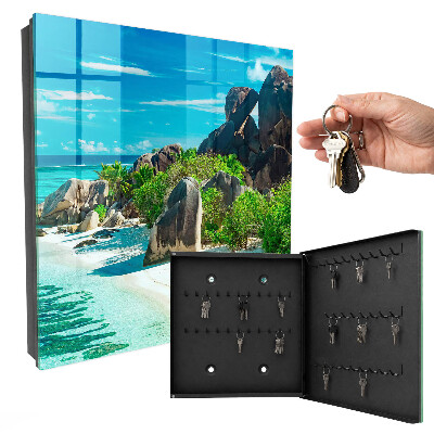 Key storage box Tropical beach