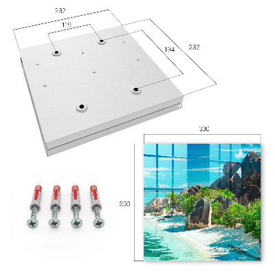 Key storage box Tropical beach