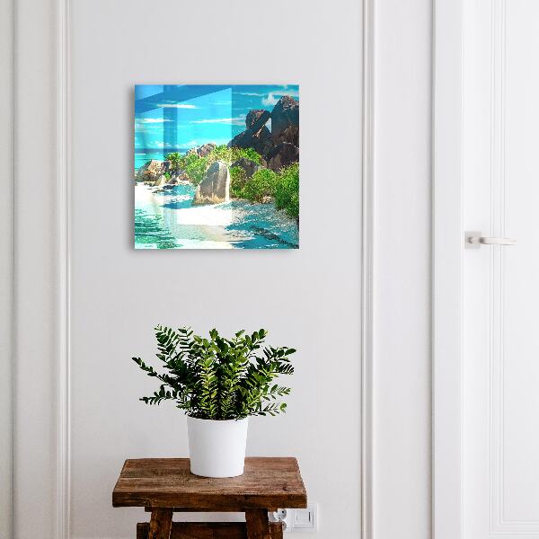 Key storage box Tropical beach