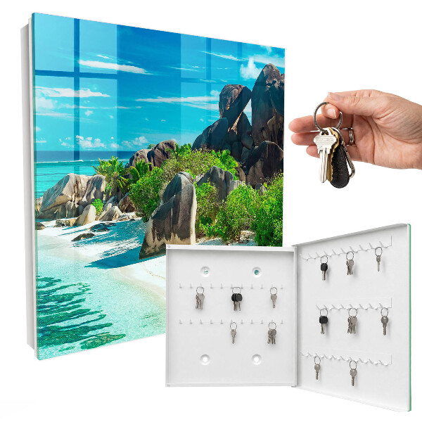 Key storage box Tropical beach