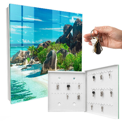 Key storage box Tropical beach