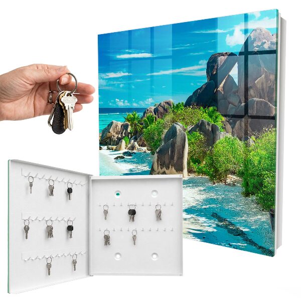 Key storage box Tropical beach