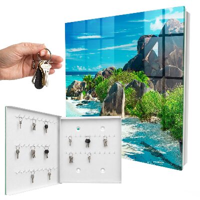 Key storage box Tropical beach