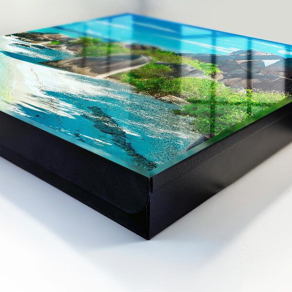 Key storage box Tropical beach