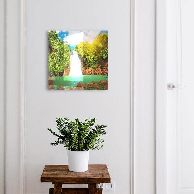 Key cabinet for wall Tropical waterfall