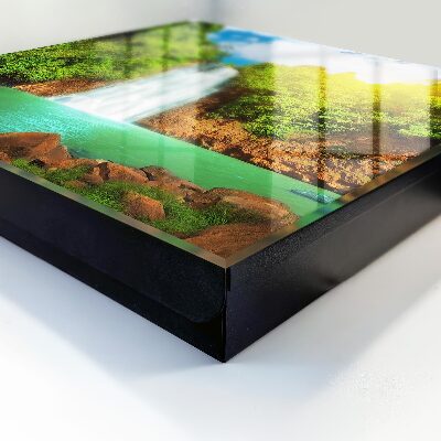 Key cabinet for wall Tropical waterfall