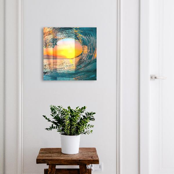Key cabinet for wall Western wave