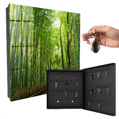 Key cabinet for wall Bamboo rug