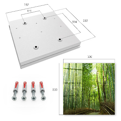 Key cabinet for wall Bamboo rug