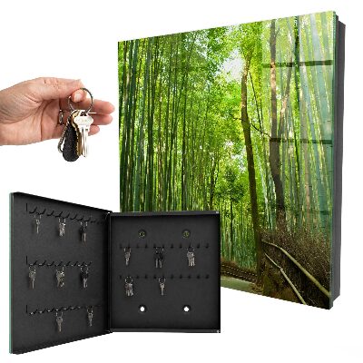 Key cabinet for wall Bamboo rug