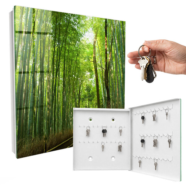 Key cabinet for wall Bamboo rug