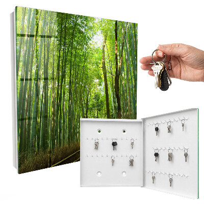 Key cabinet for wall Bamboo rug