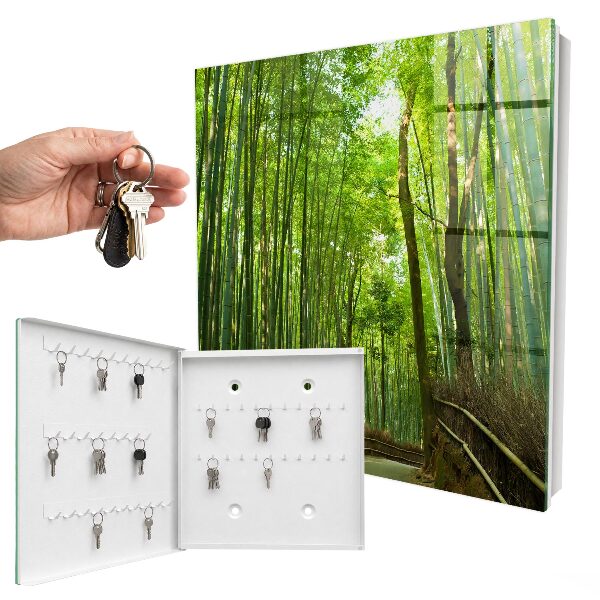 Key cabinet for wall Bamboo rug
