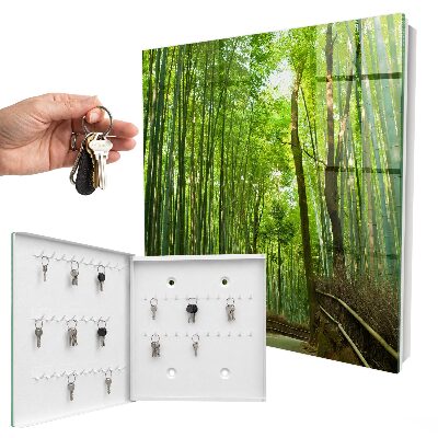 Key cabinet for wall Bamboo rug