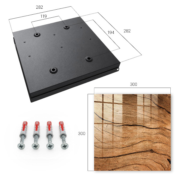 Key storage box Wooden texture