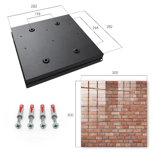 Key box Brick wall