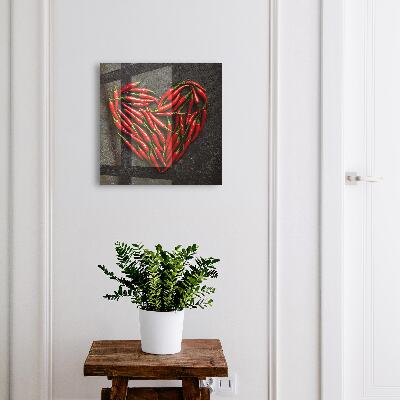 Key cabinet for wall Heart of pepper