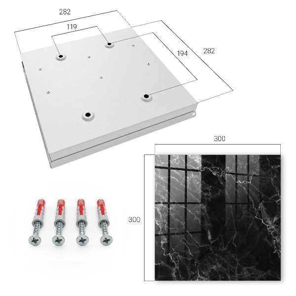 Key storage box The depth of marble