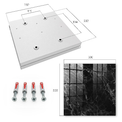 Key storage box The depth of marble