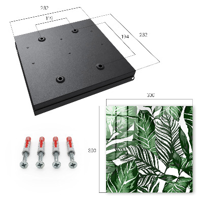 Key storage box Plant patterns