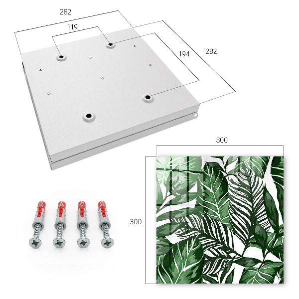 Key storage box Plant patterns
