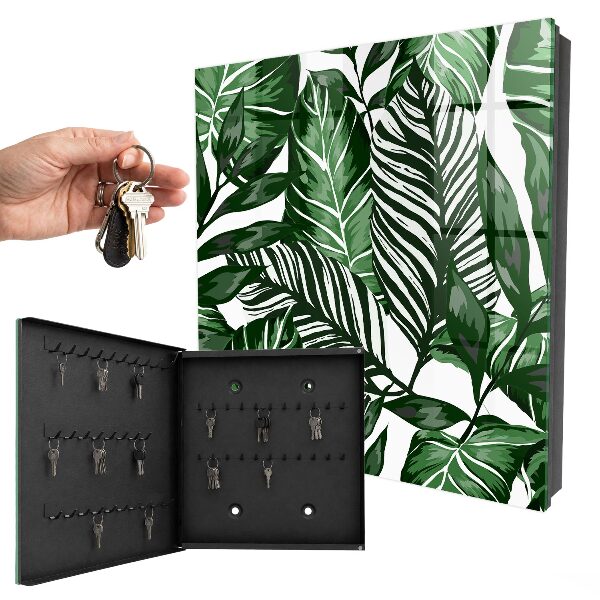 Key storage box Plant patterns