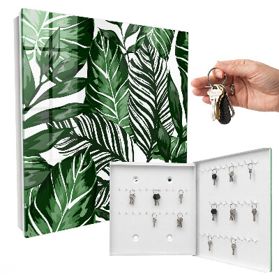 Key storage box Plant patterns