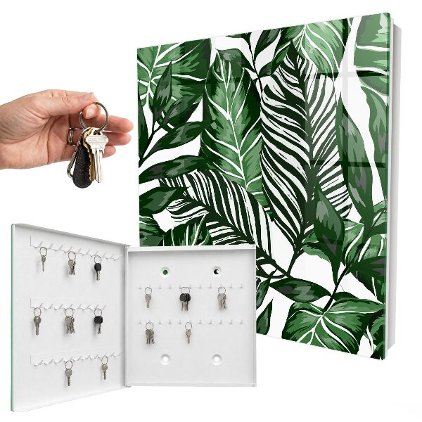 Key storage box Plant patterns