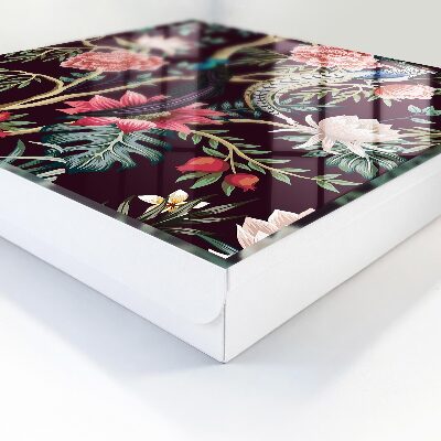 Key cabinet for wall Flowers and birds