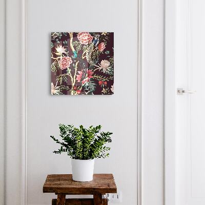 Key cabinet for wall Flowers and birds