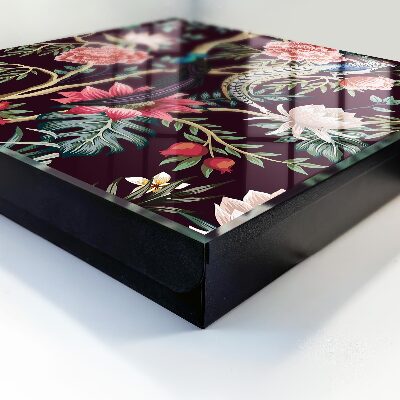 Key cabinet for wall Flowers and birds
