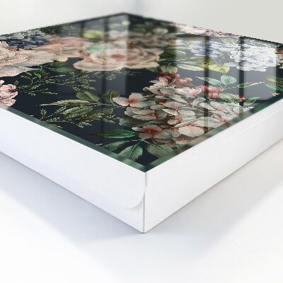 Key box Floral pattern