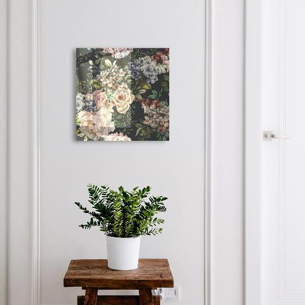Key box Floral pattern