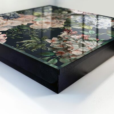 Key box Floral pattern