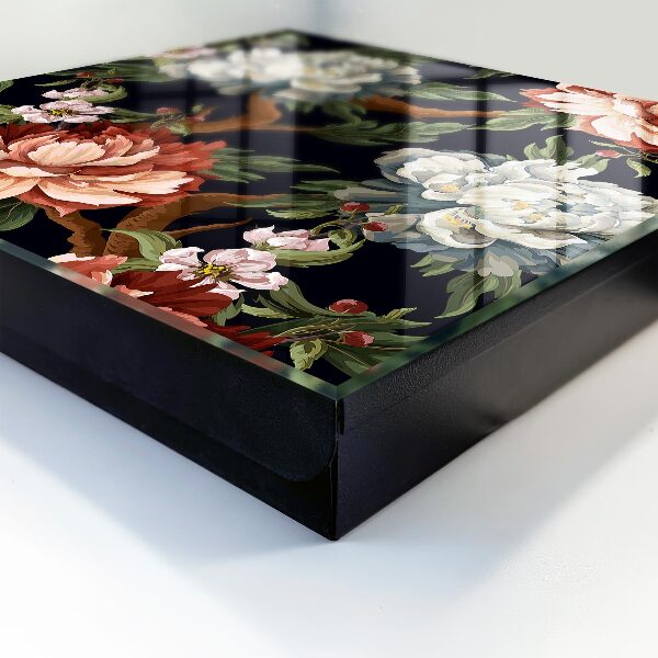 Key cabinet for wall Flowers of nature