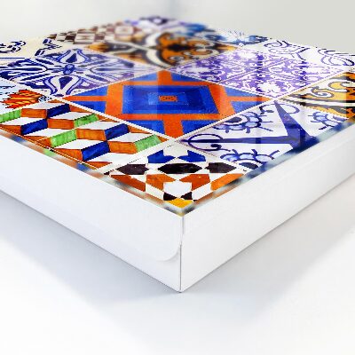 Key storage box Colorful tiles